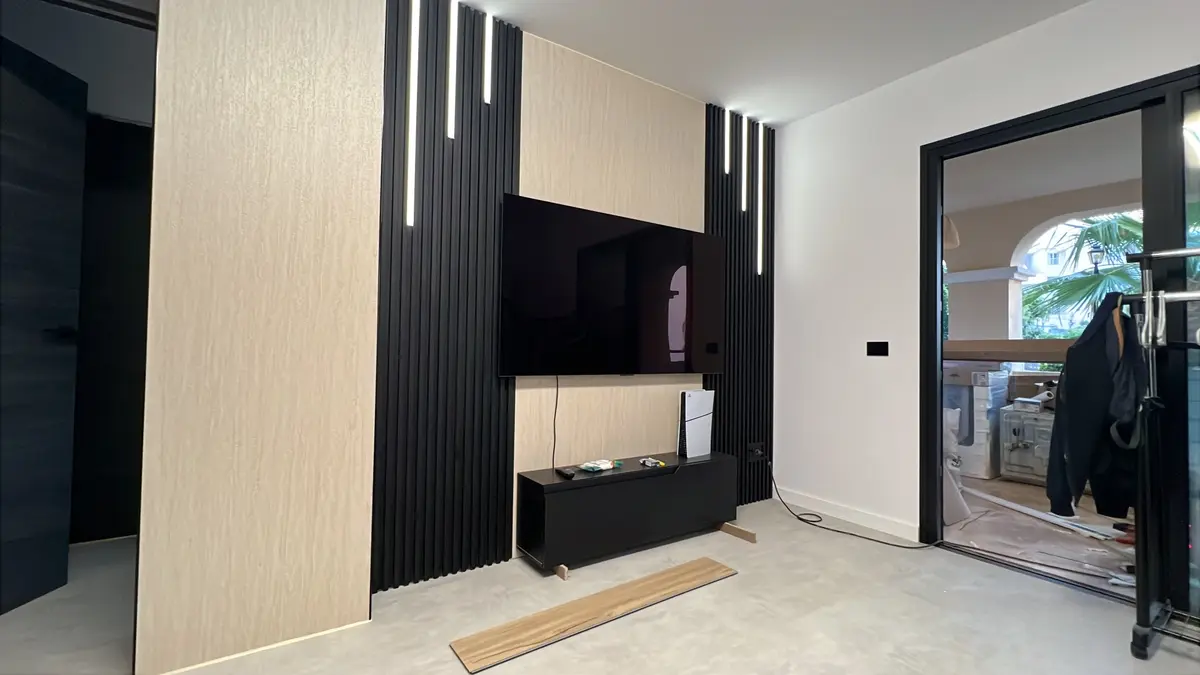 Parete TV design moderno