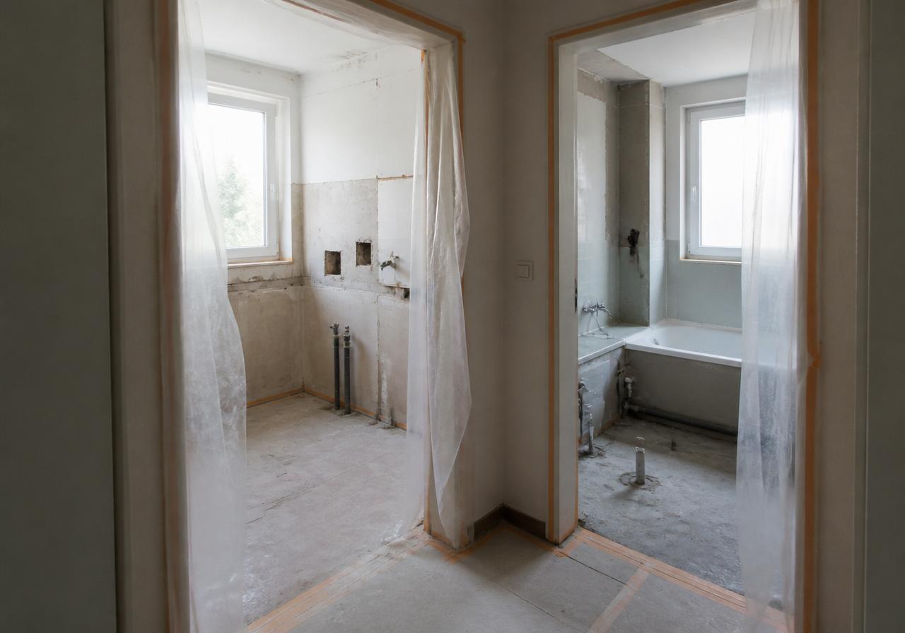 Bagno e cucina appartamento in lavori Bagno e cucina appartamento in lavori