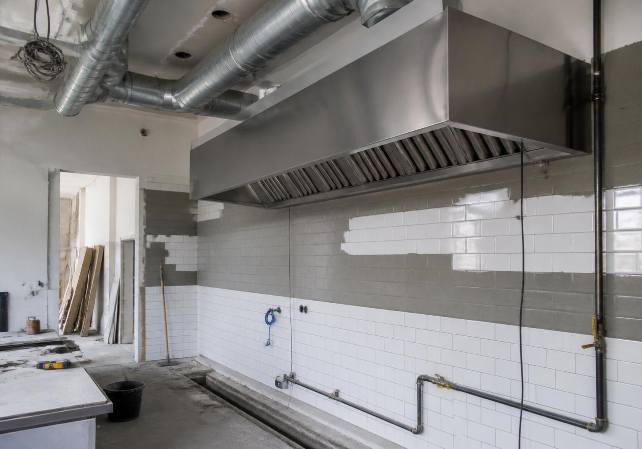 Cucina ristorante in fase di lavori Cucina ristorante in fase di lavori