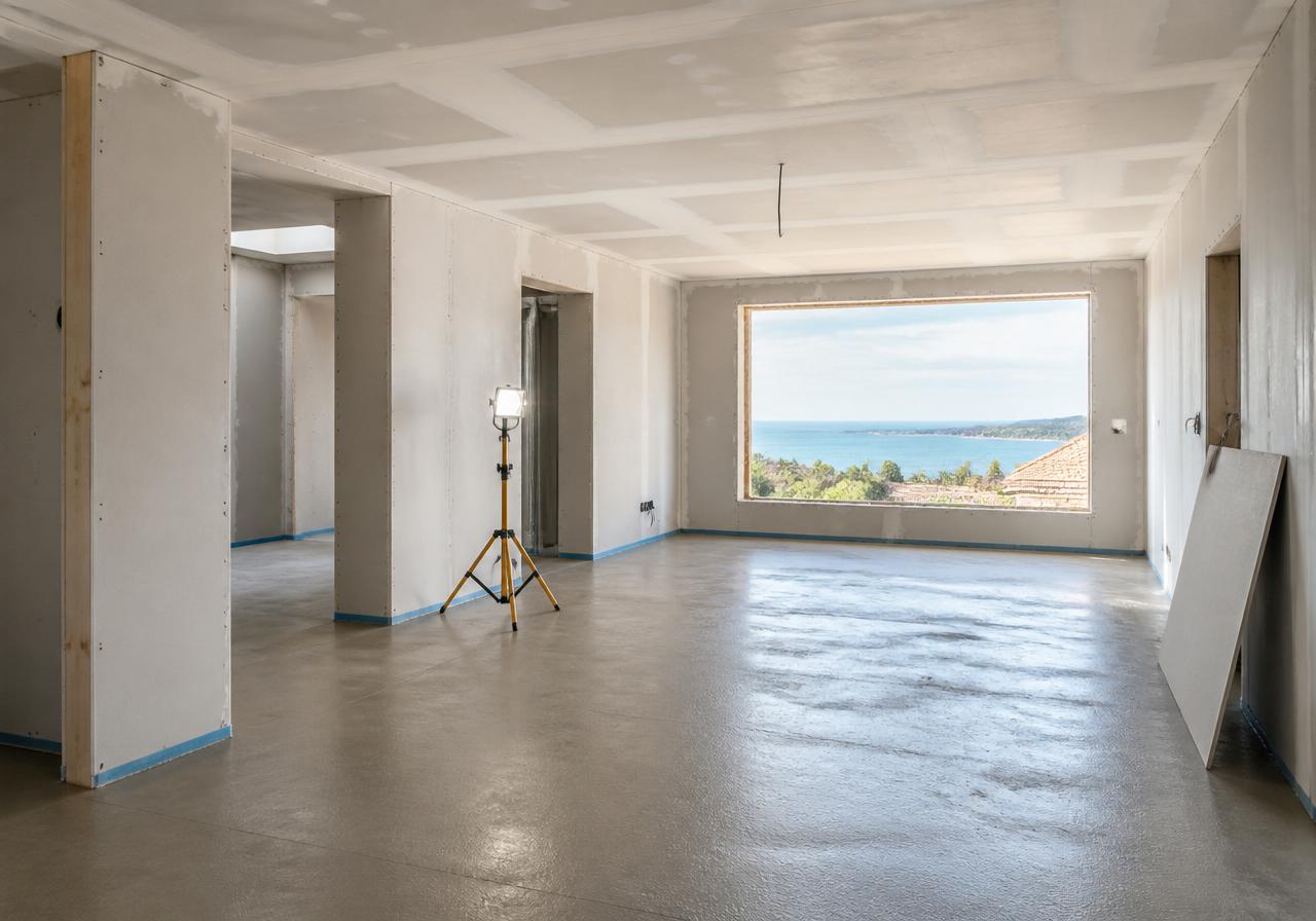 Casa con nuove pareti in cartongesso