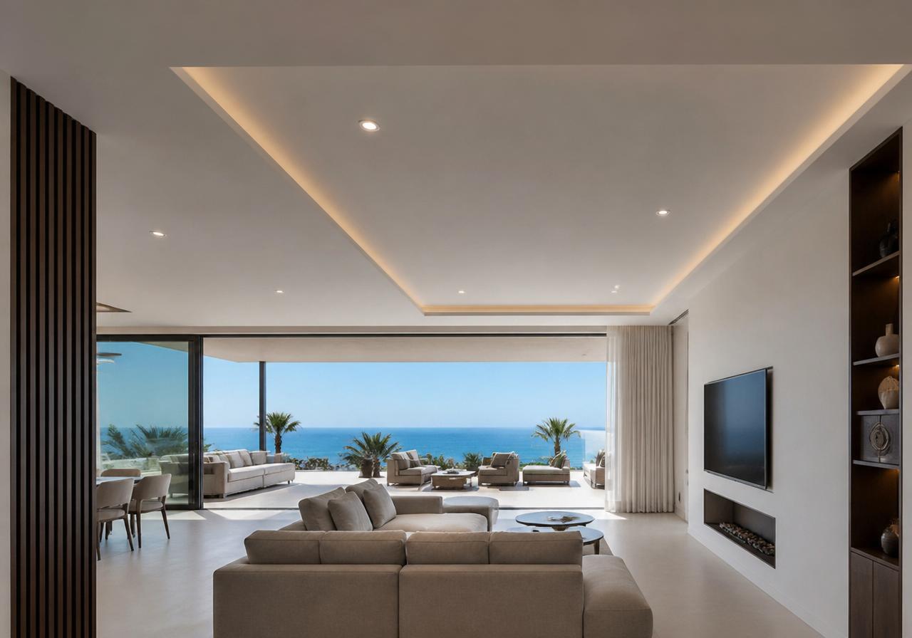 Controsoffitto in cartongesso con LED a Tenerife Controsoffitto in cartongesso con LED a Tenerife